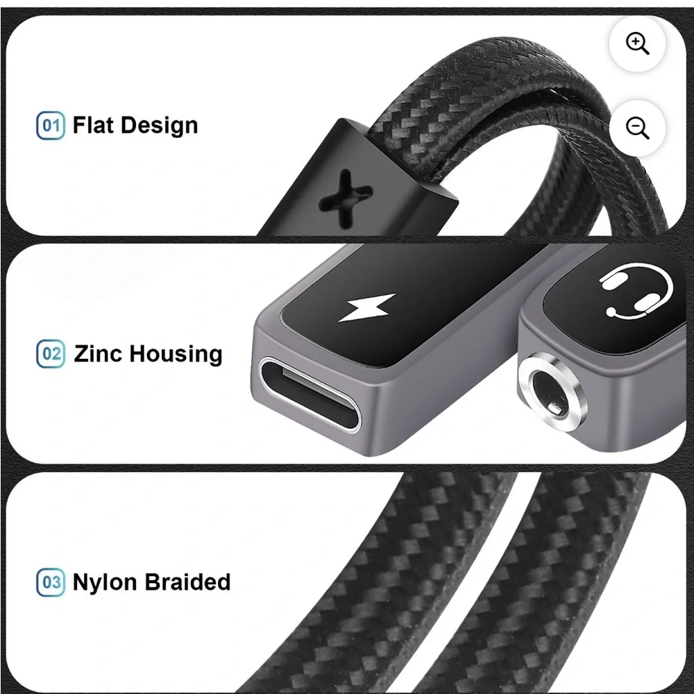 Xumee USB-C Audio and Charging Adapter
